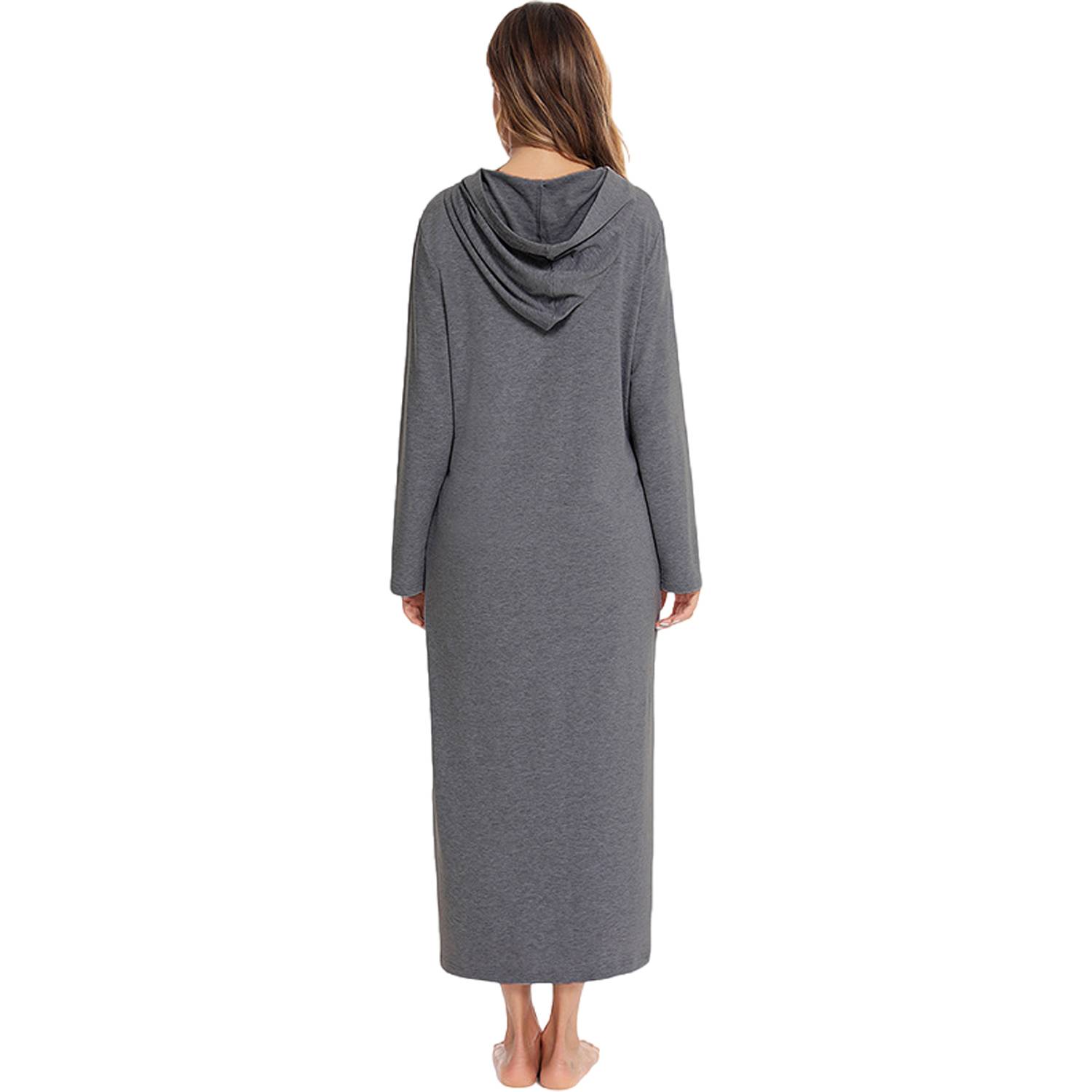 All-Season Long Zippered Housecoat Nightgown 10