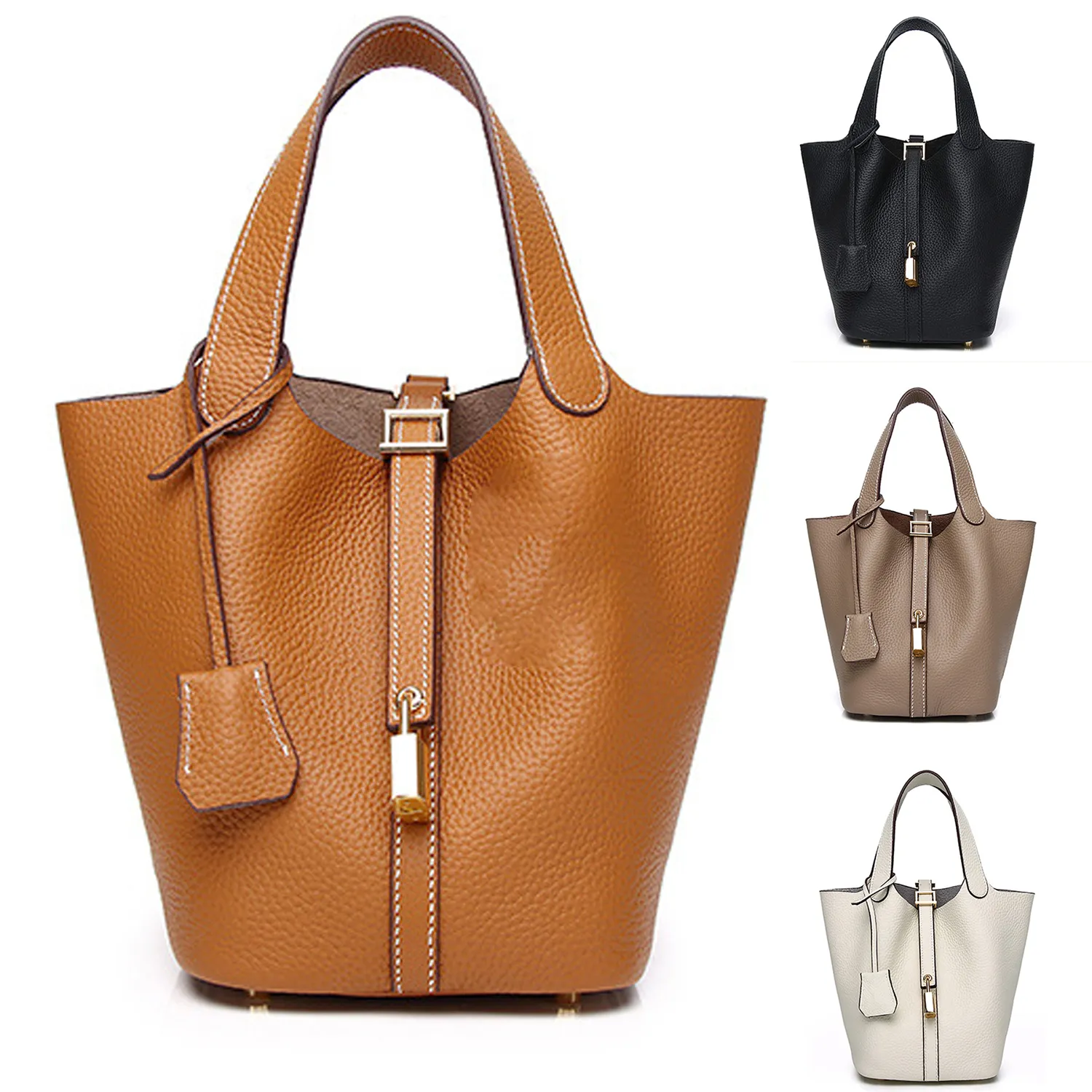 Ladies Leather Tote Bag, custom tote bag with logo imprint 2