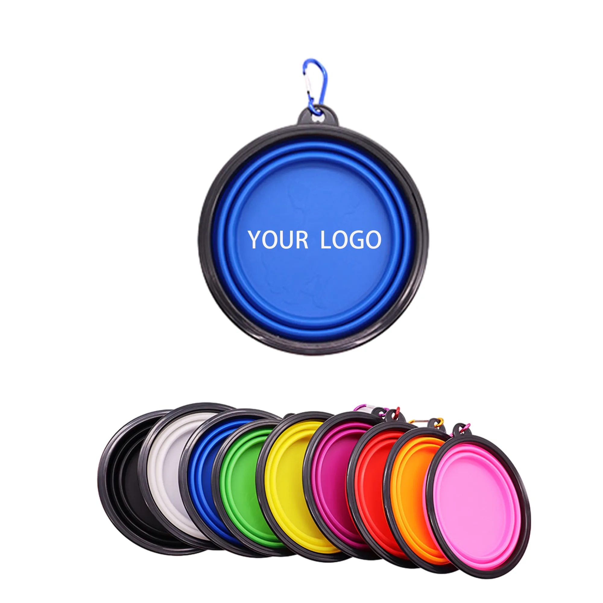 Portable Pet Travel Silicone Bowl 22Oz