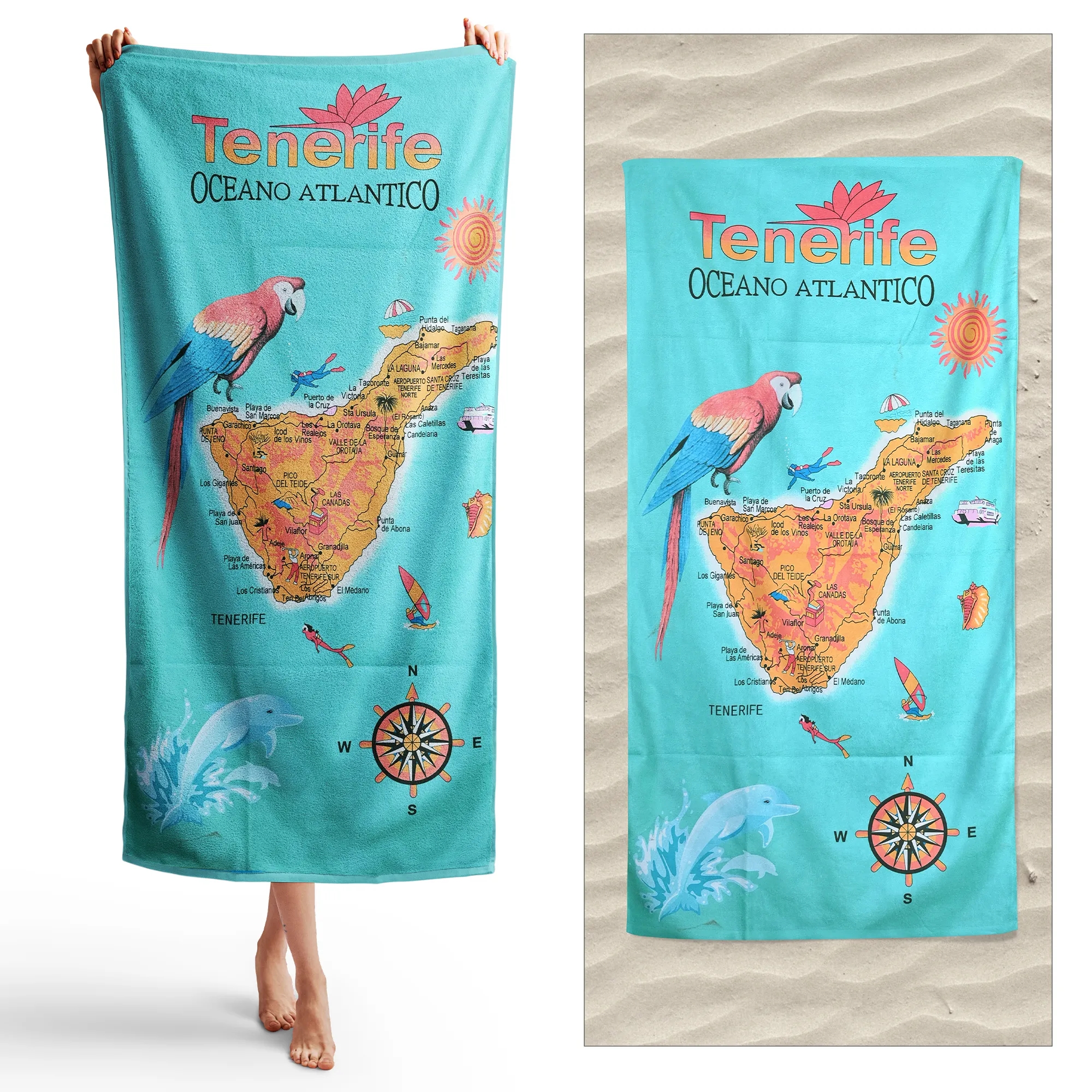 Quick Dry Sand Free Microfiber Beach Towel 1