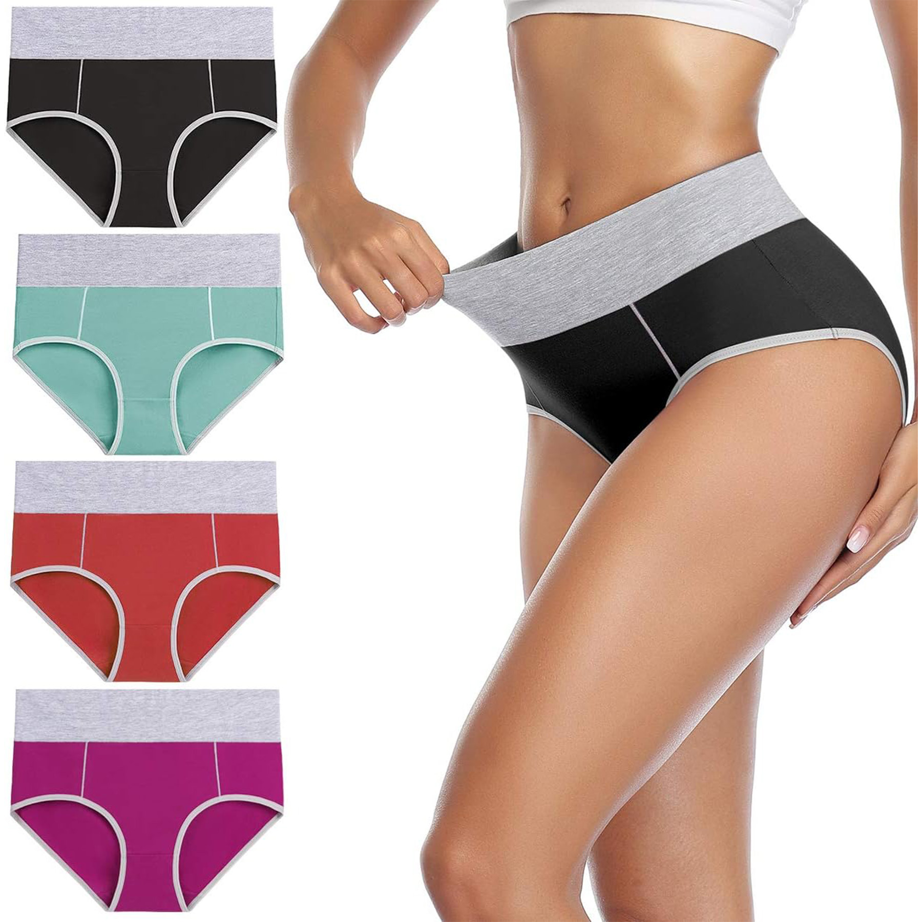 High Waist Breathable Briefs 4