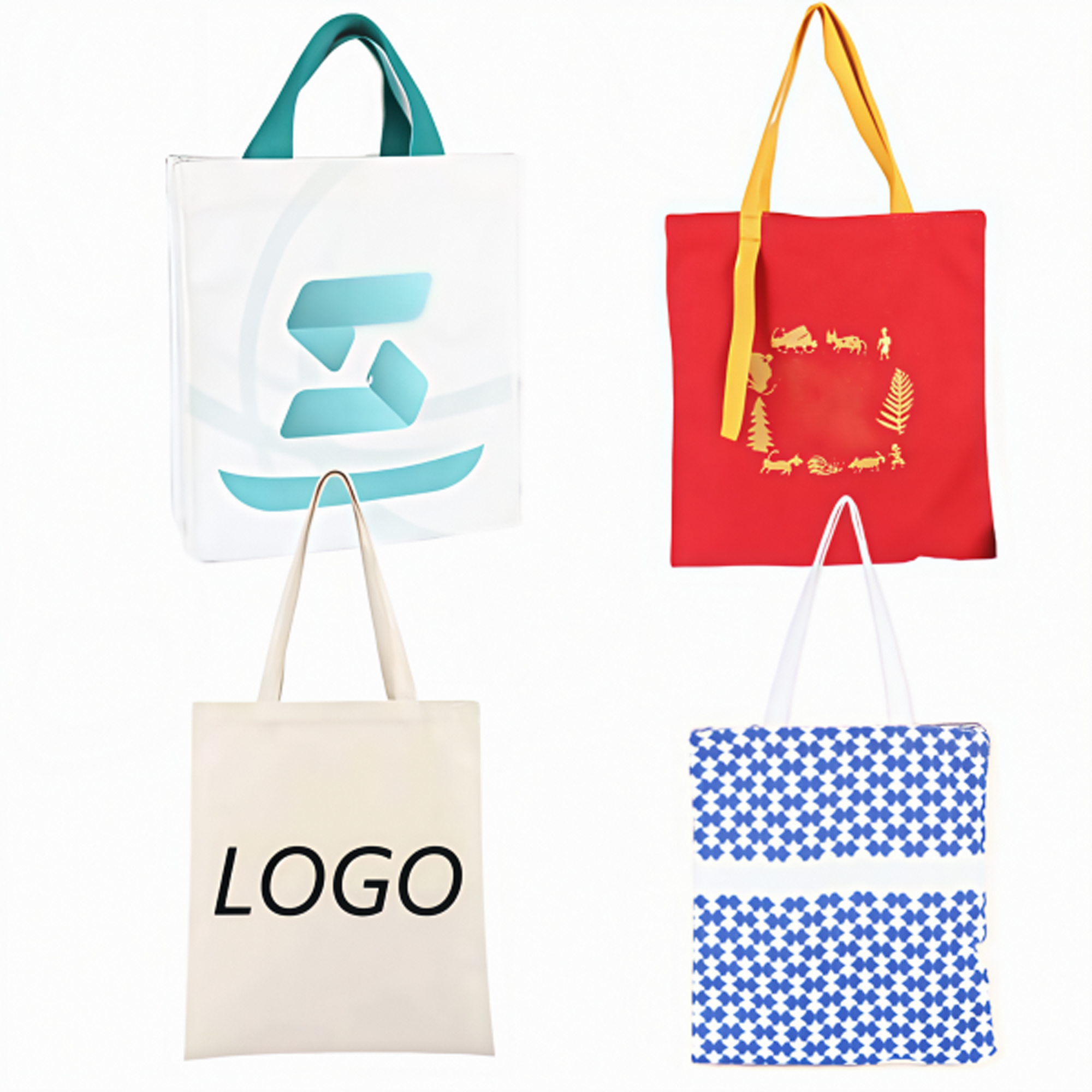 Eco-Friendly Cotton Minimalist Tote, custom tote bag with logo imprint 2