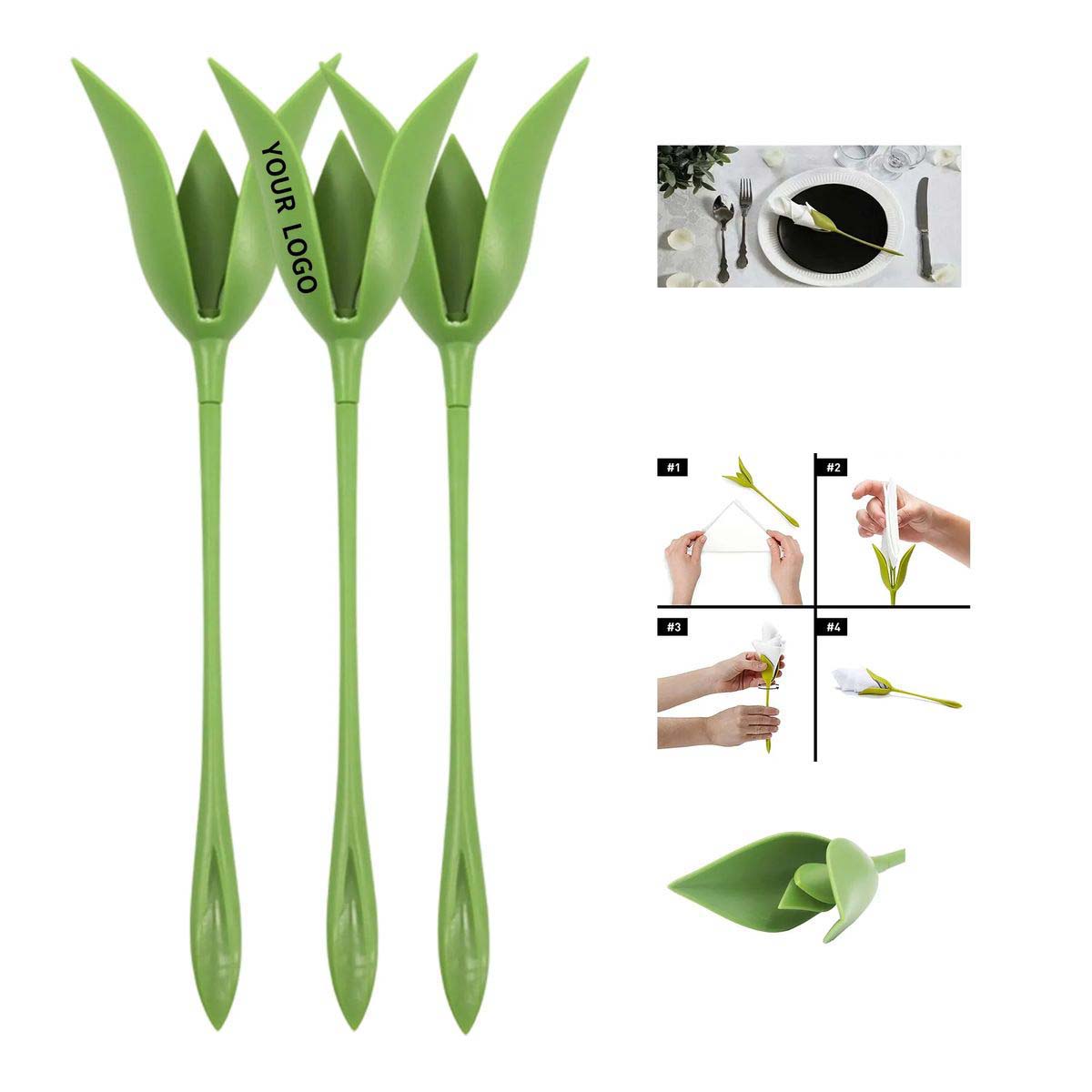 Flower Twist ABS Napkin Rack for Dining Use 2
