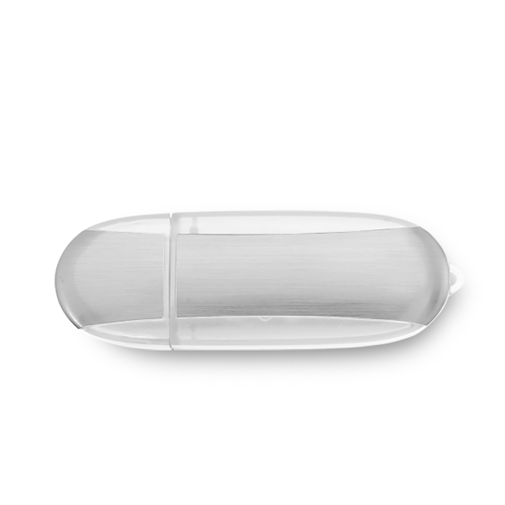 Lemont Brushed Aluminum Oval USB - Simports 13