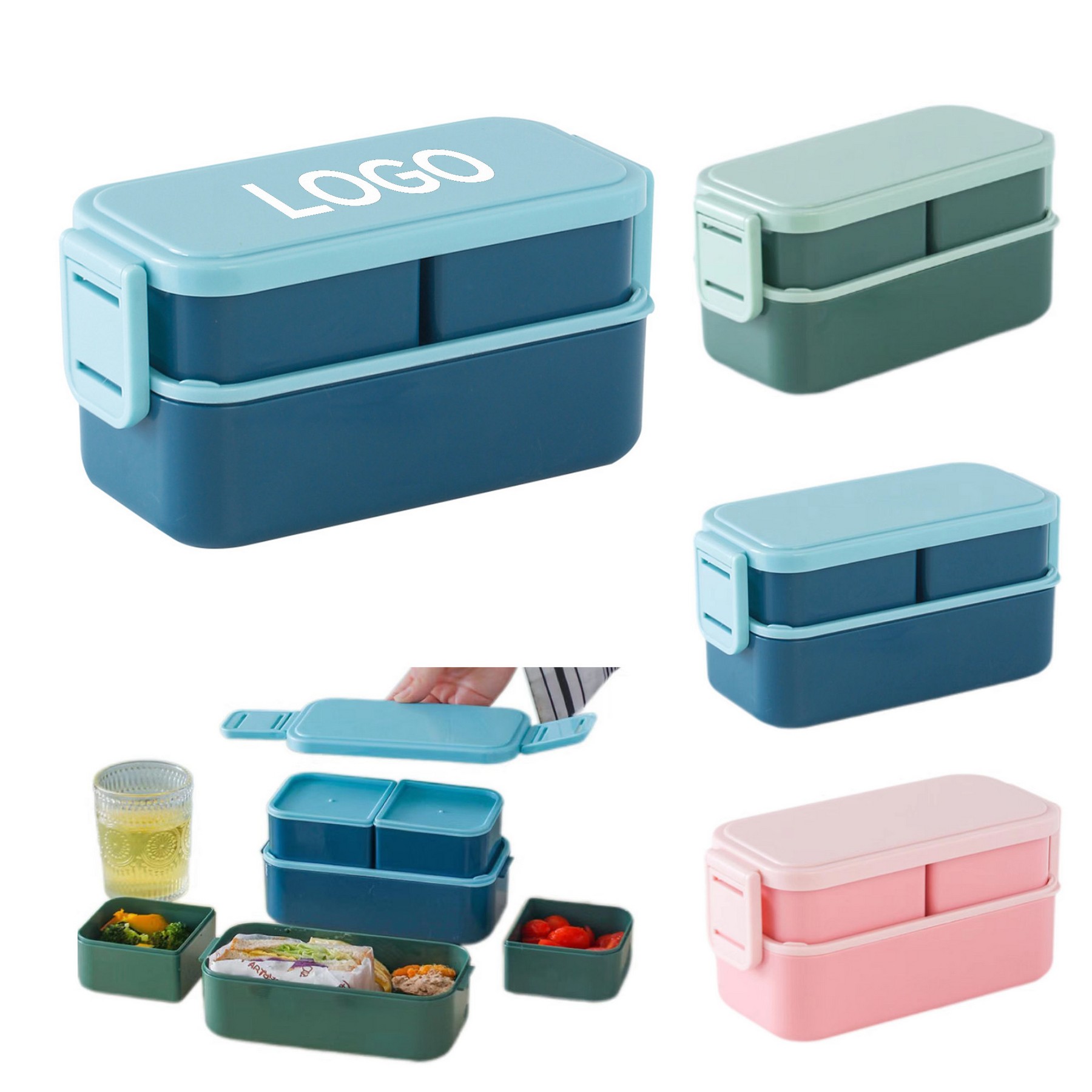 Handicular Double -Layer Lunch Box Can Be Heated 1