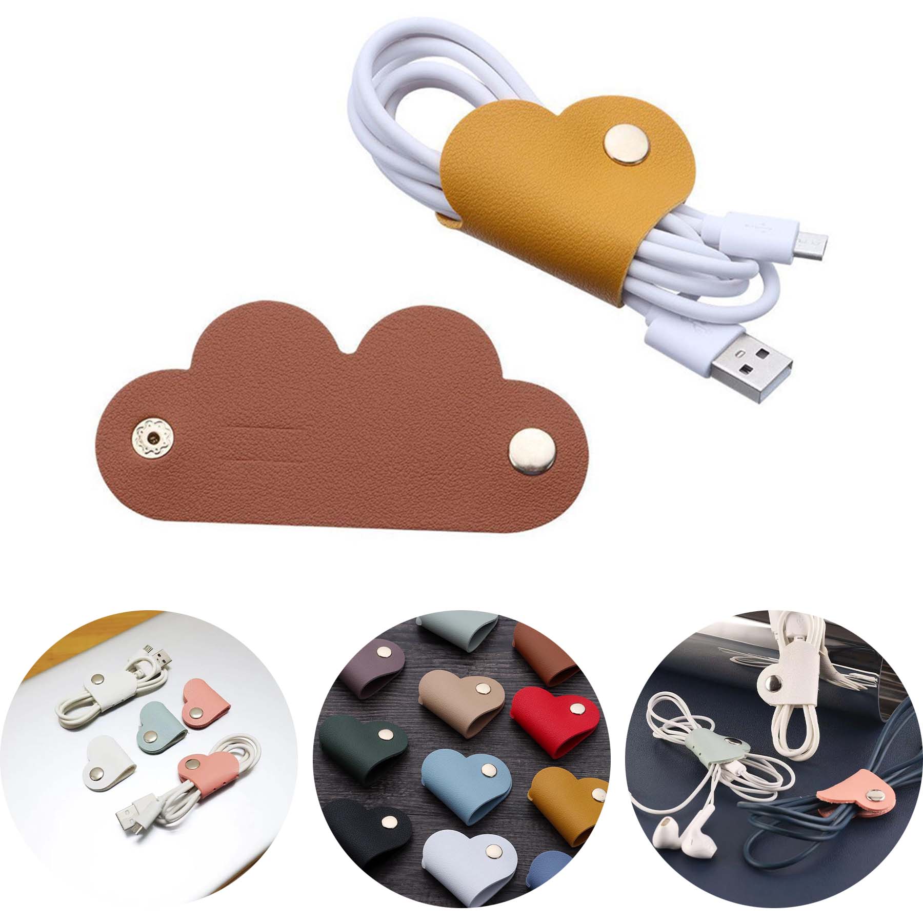 Heart Cord Organizer Earbud Holder 2