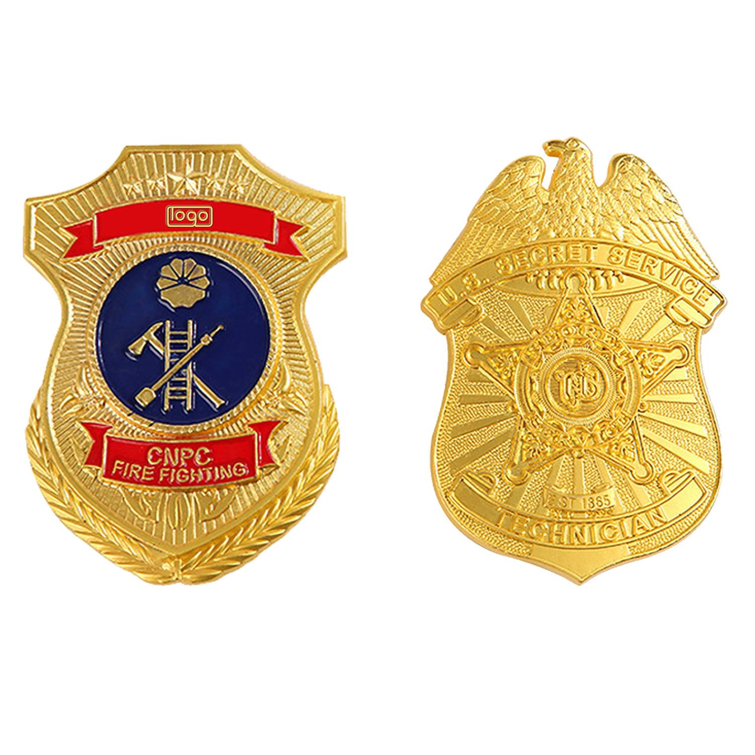 Custom Zinc Alloy Shield Badge 7