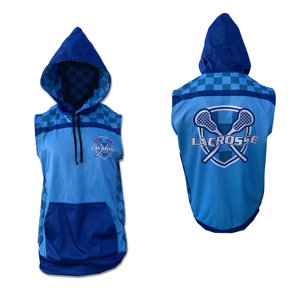 Men's Lightweight Feels Like Cotton Sleeveless Hoodie with Fleece Backing 1
