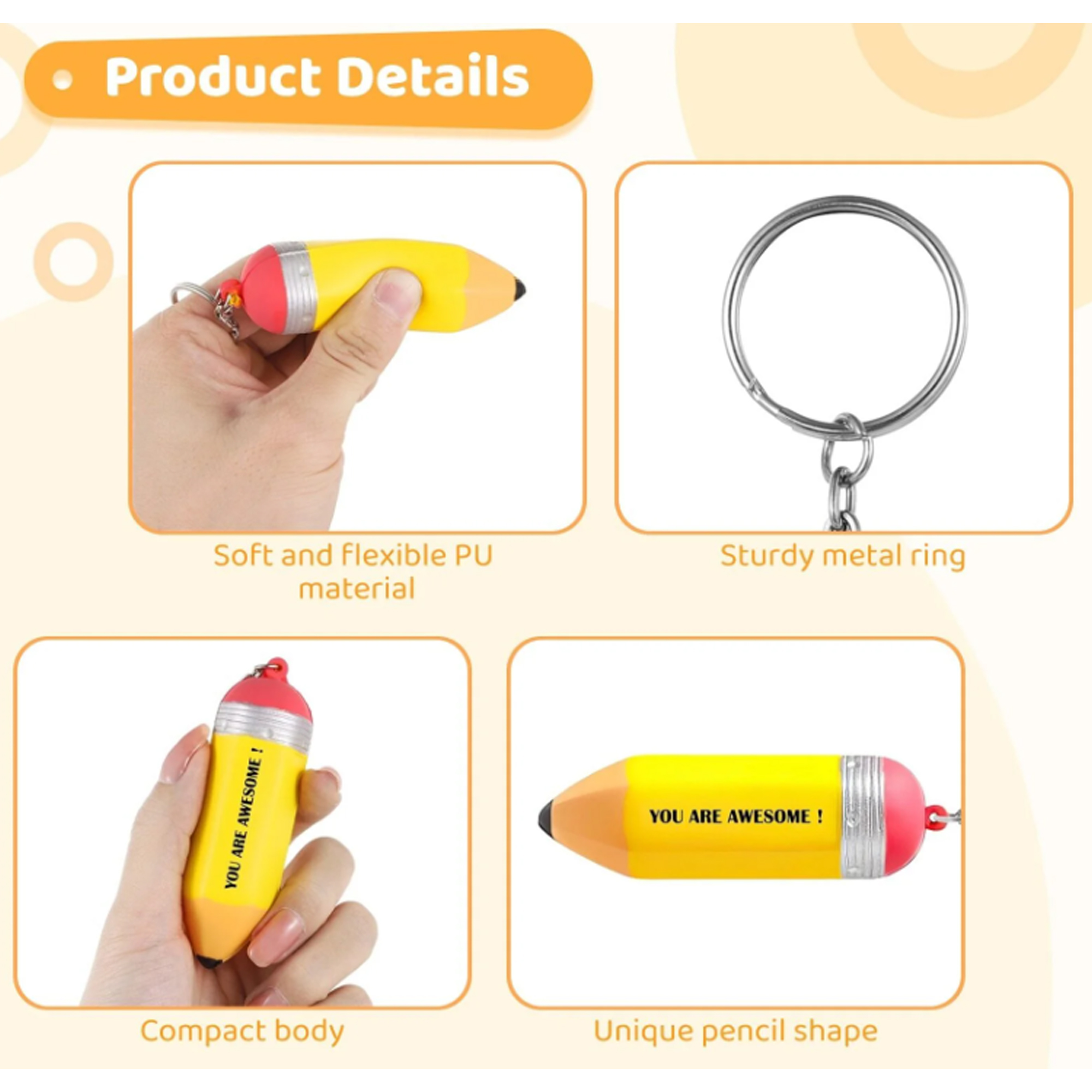Keychain Fidget Pencil Stress Relief Toy 2