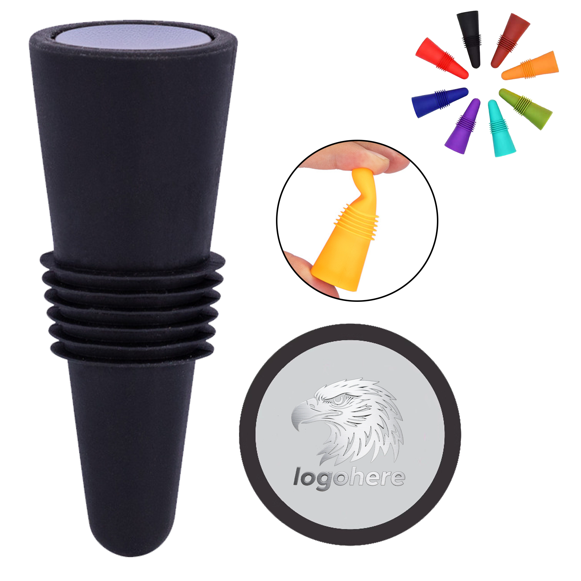 Multi Beverage Grip Seal Bottle Stopper 4