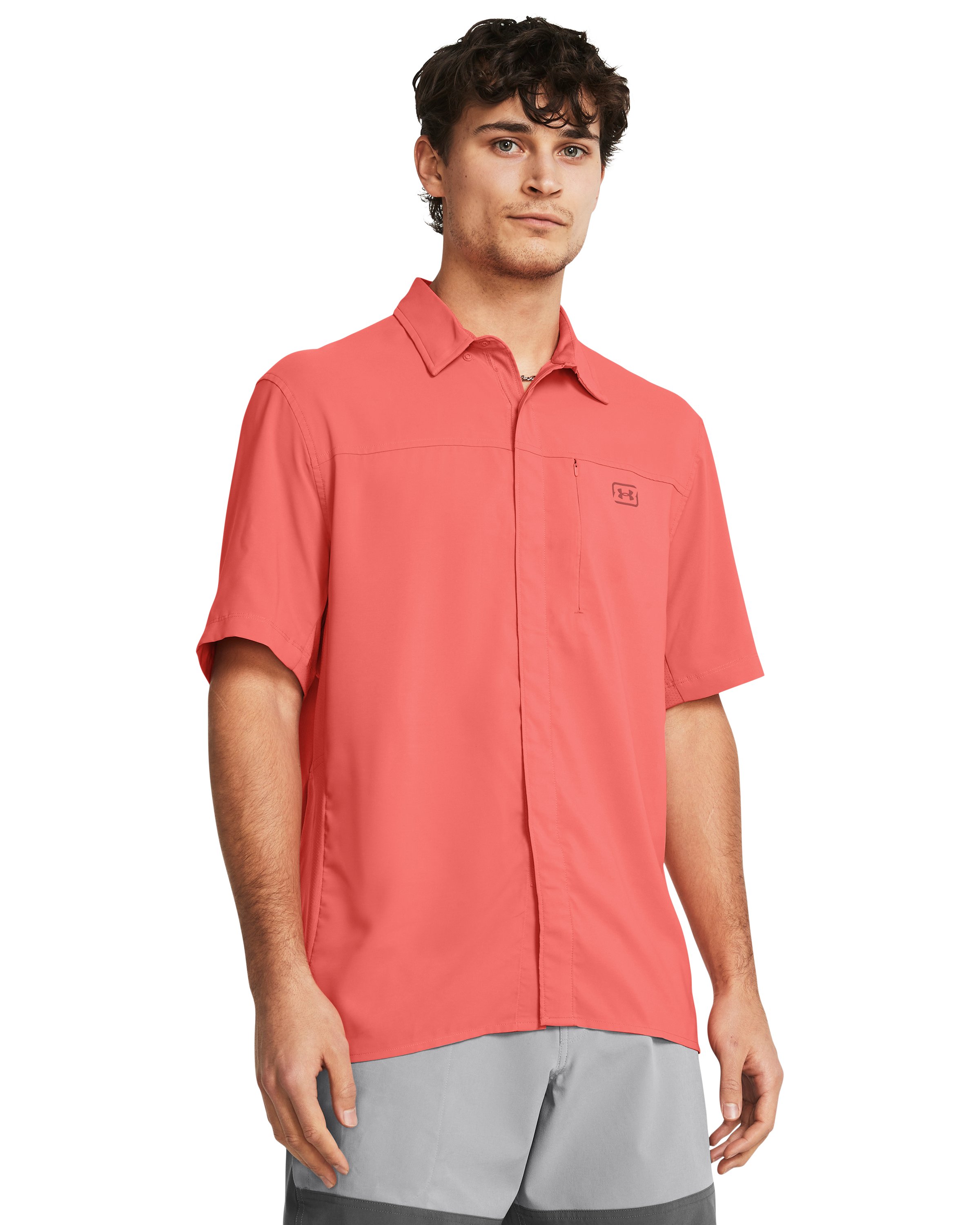 UA Fish Pro Hybrid Woven Men's Short Sleeve 2