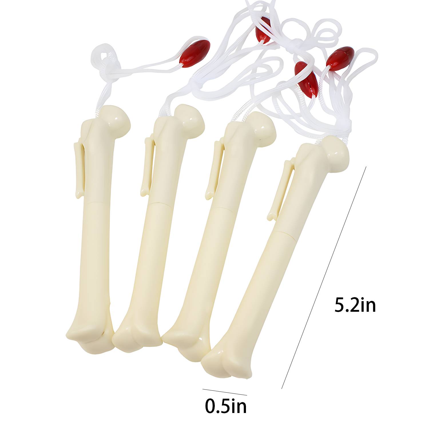 Bone Ballpoint Pen Creative Quirky with Lanyard for Students 1