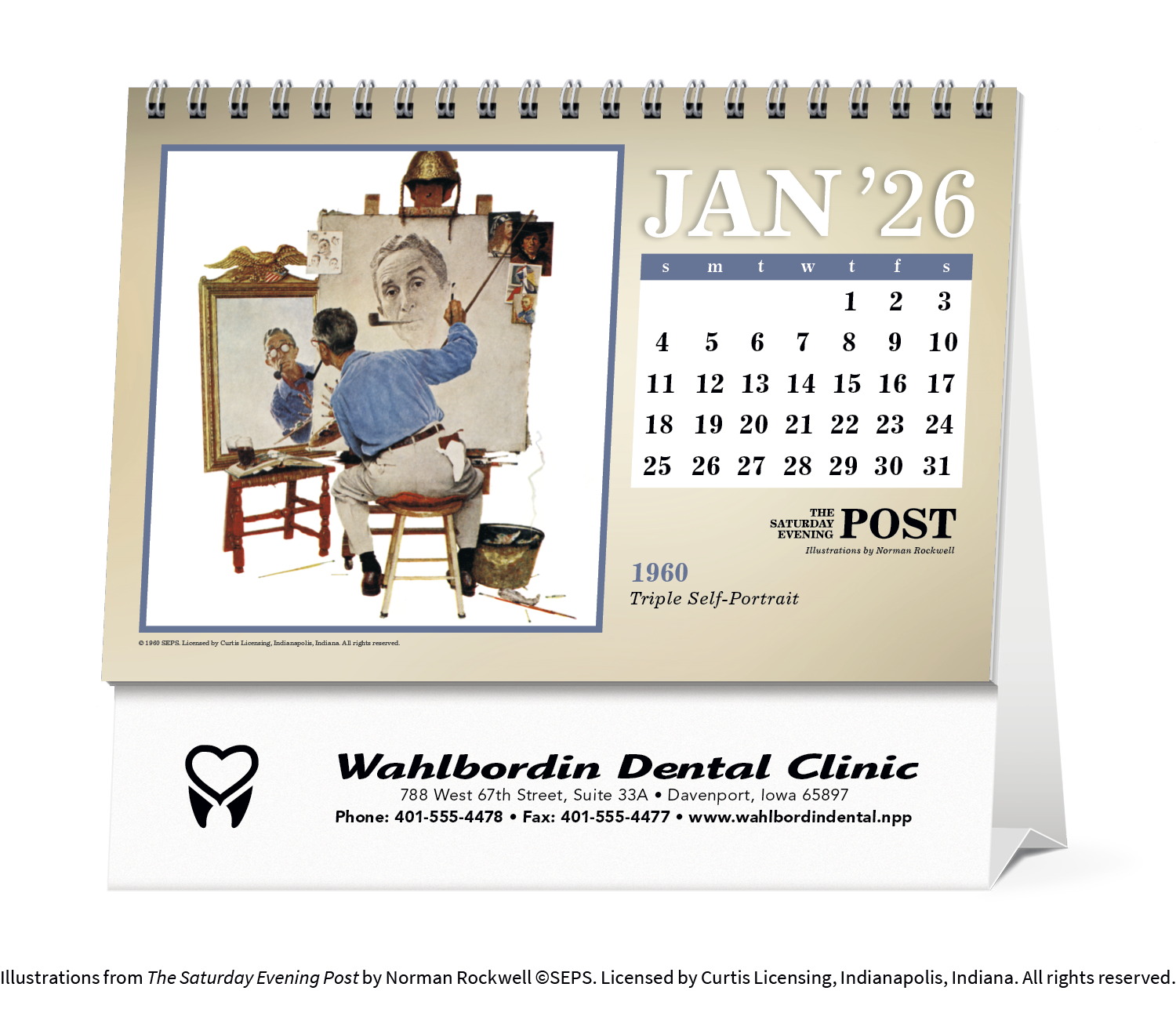 Triumph® Calendars The Saturday Evening Post Large Desk Calendar 59