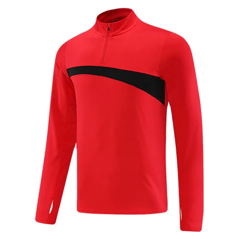 Quarter Zip Pullover Dry Long Sleeves Football Shirt 2