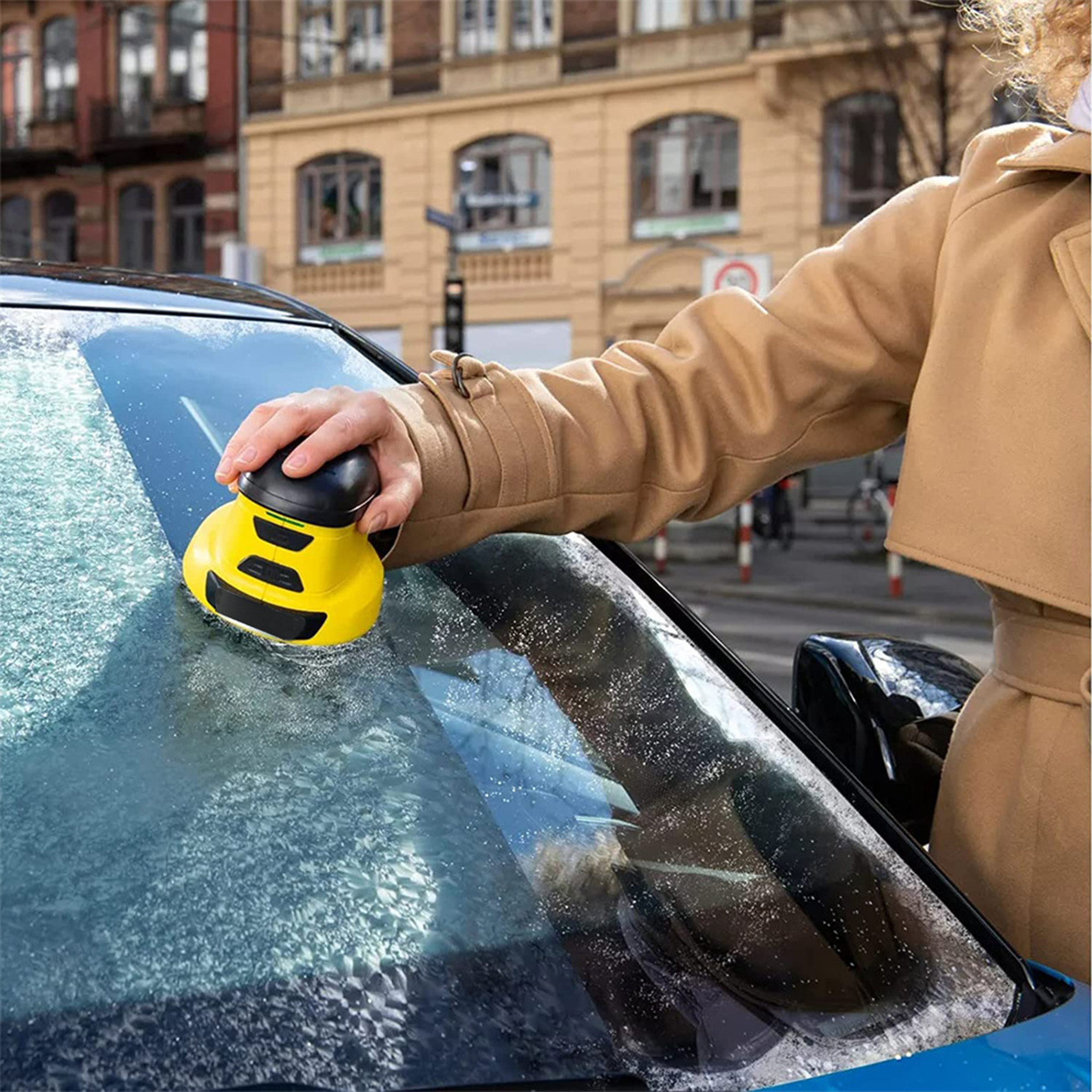 Abs Usb-Powered Heated Ice Scraper For Effortless Winter Car Maintenance 1