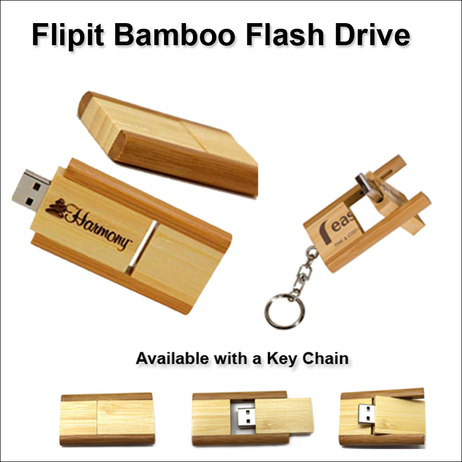 Bamboo Flip It Flash Drive / USB - 64 GB