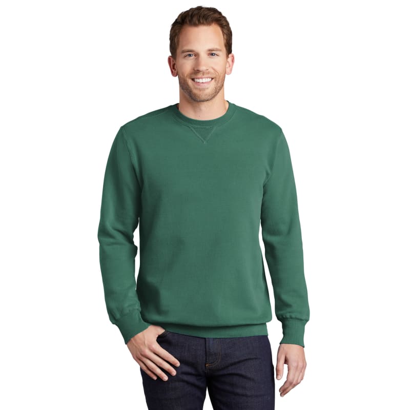 Port & Company Beach Wash Garment-Dyed Crewneck Sweatshirt, custom hoodie or sweatshirt with logo imprint 36