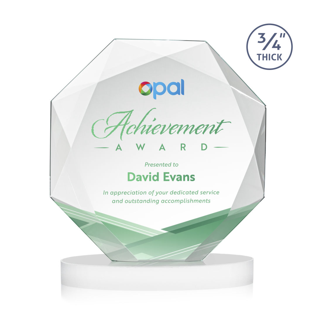 Bradford VividPrint™ Award on Alberton Base - White 6