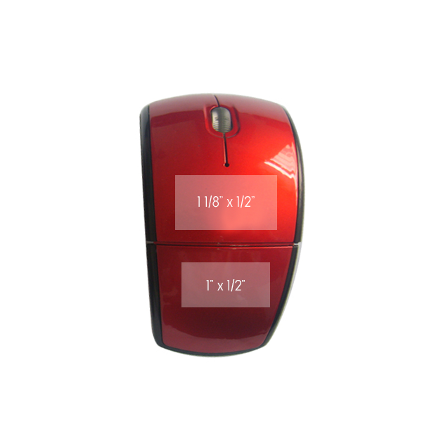 Allen Glossy Wireless Folding Mouse