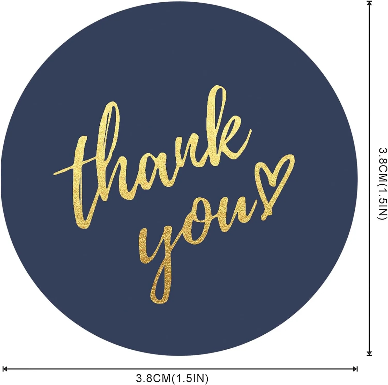 Thank You Stickers 1.5 Inch 6