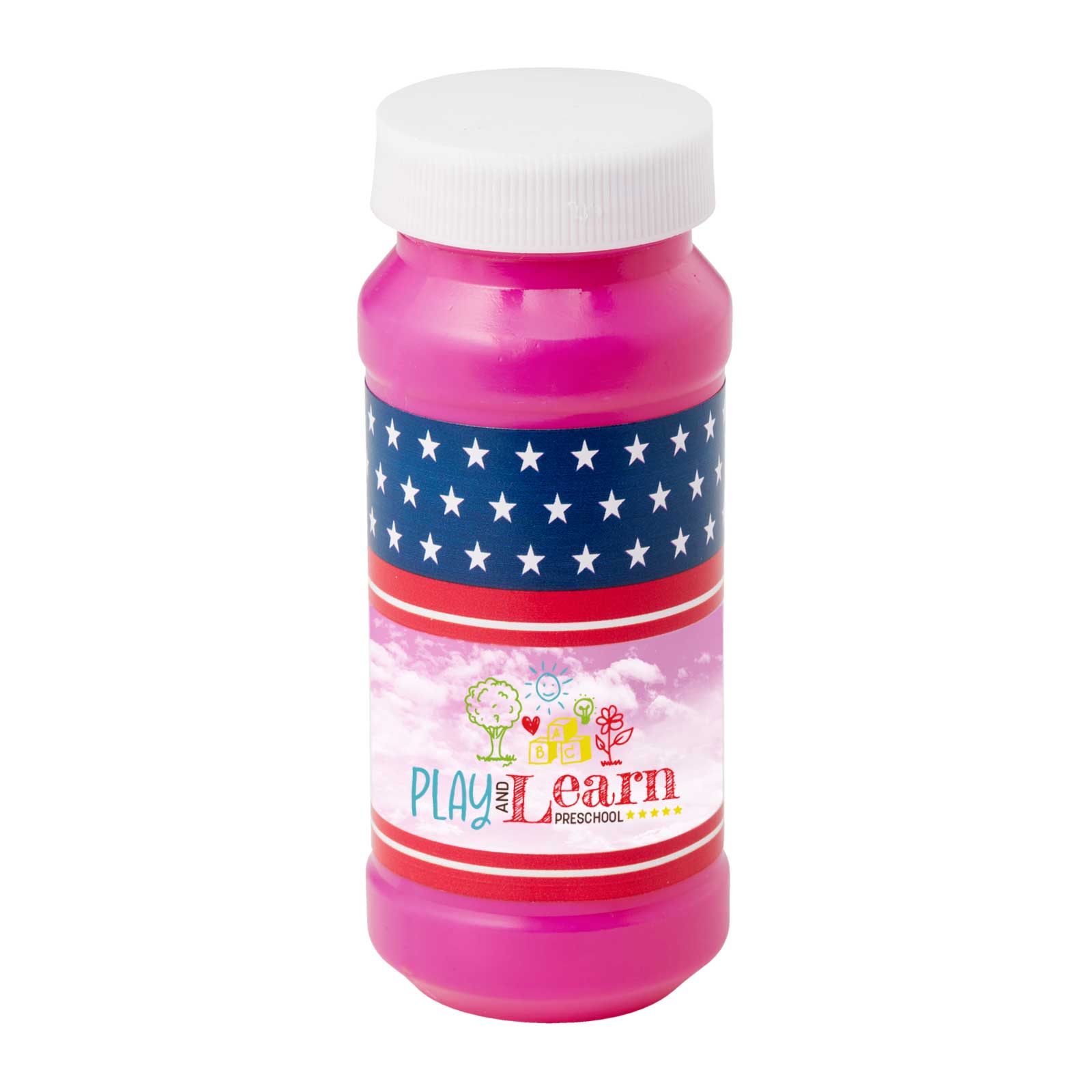 4 oz. Patriotic Bubbles with Full-Color Digital Label 12