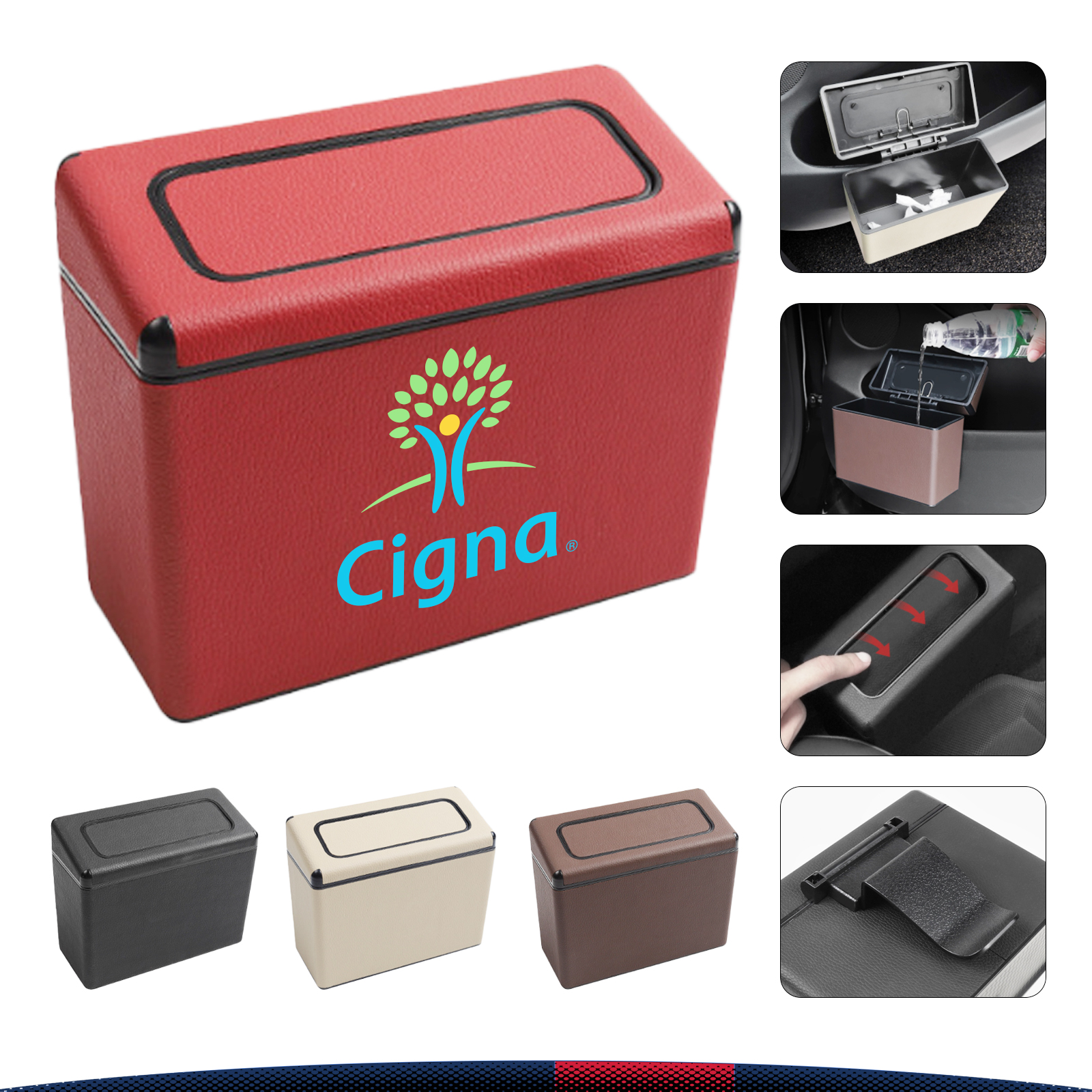 Leather Trash Can 4