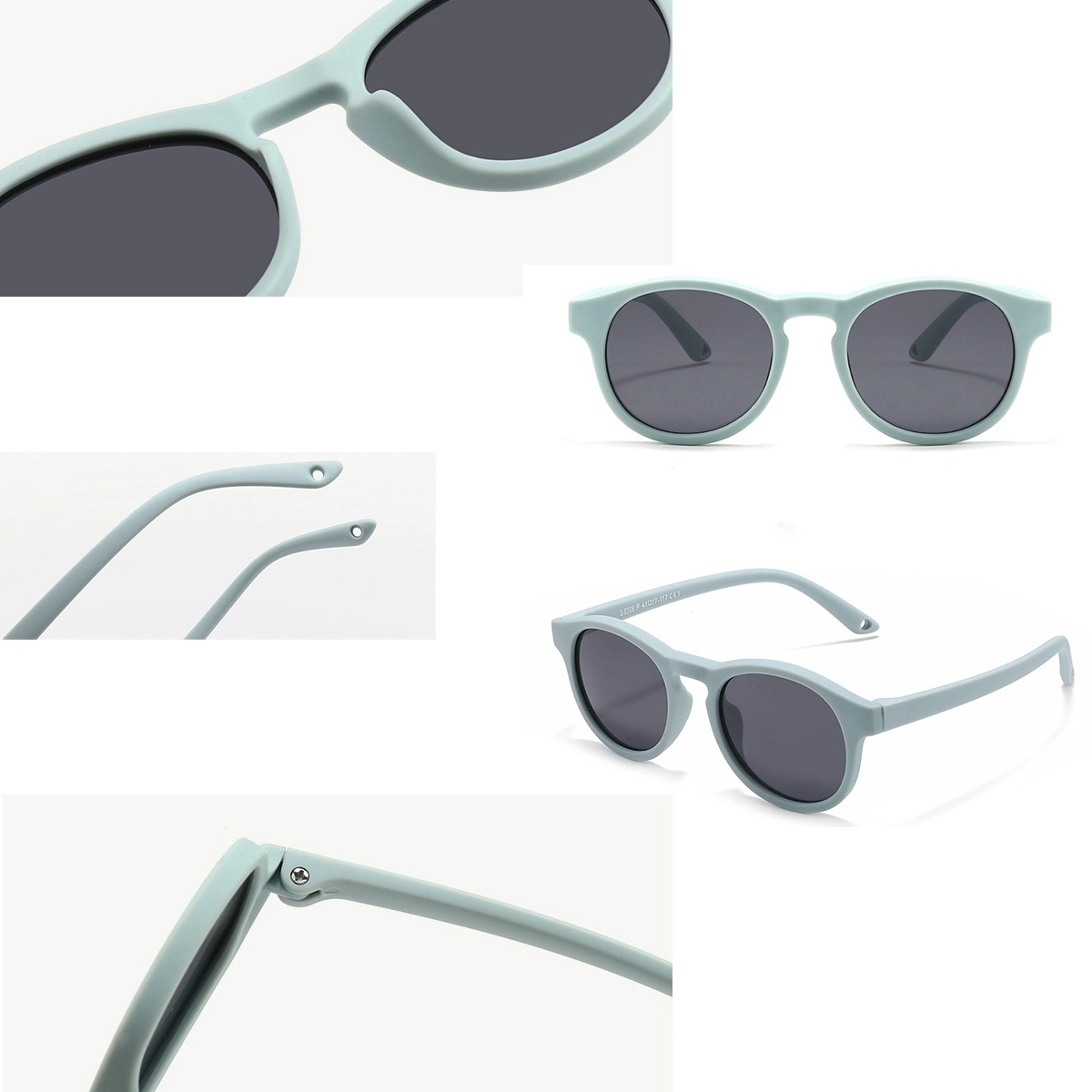 Kids Boys Girls Toddler Sunglasses With Strap Flexible Frame 1