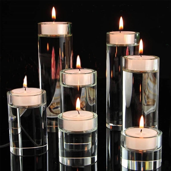 Round Crystal Candle Holders 2