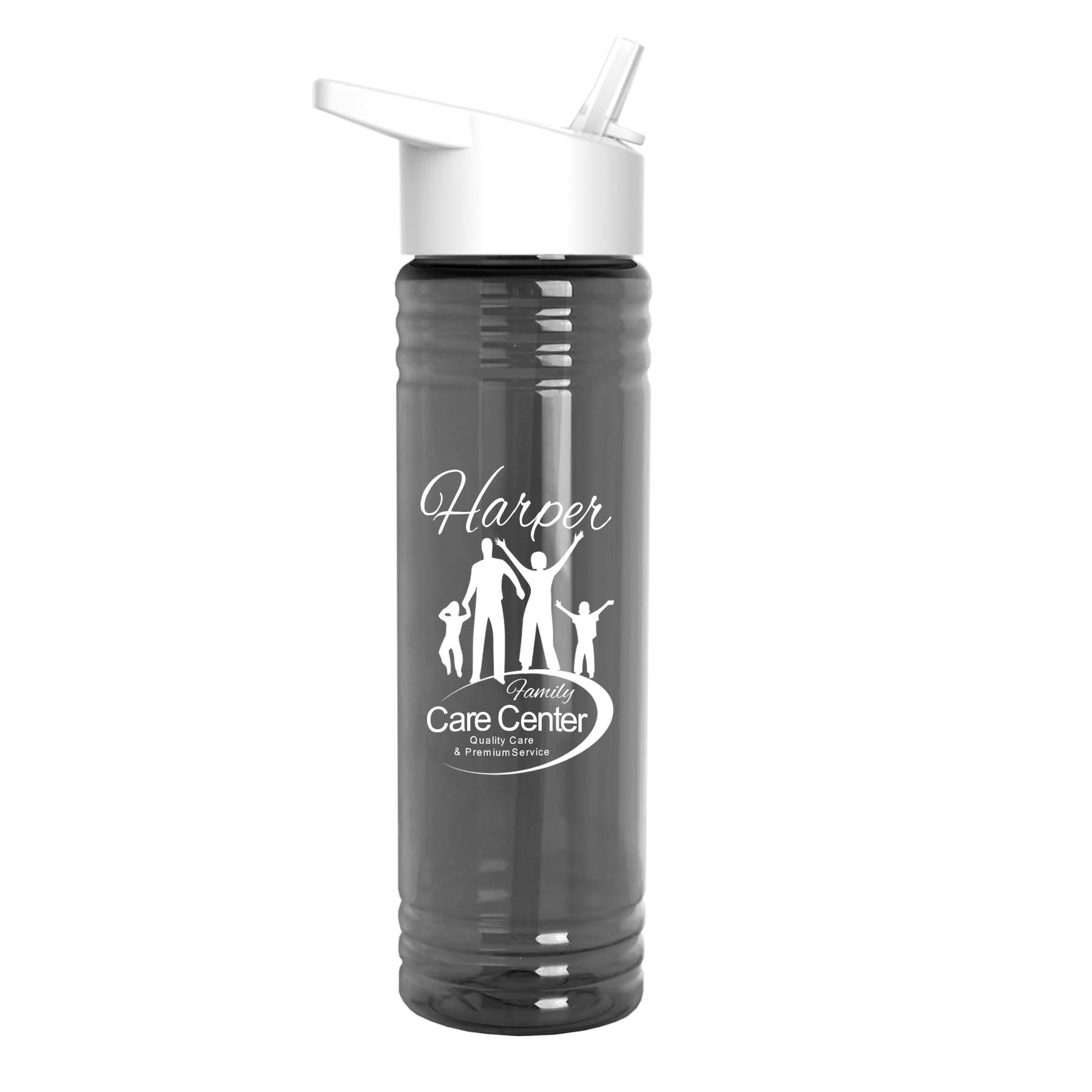 Garyline® Slim Fit Bottle with Flip-Straw Lid - 24 oz. 467