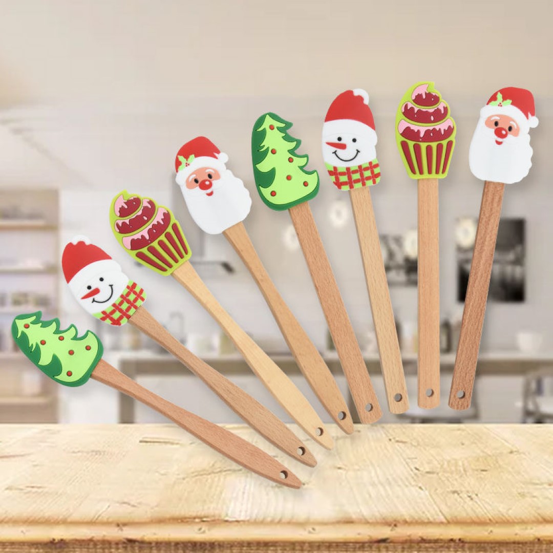 Food Grade Christmas Silicone Spatula 3