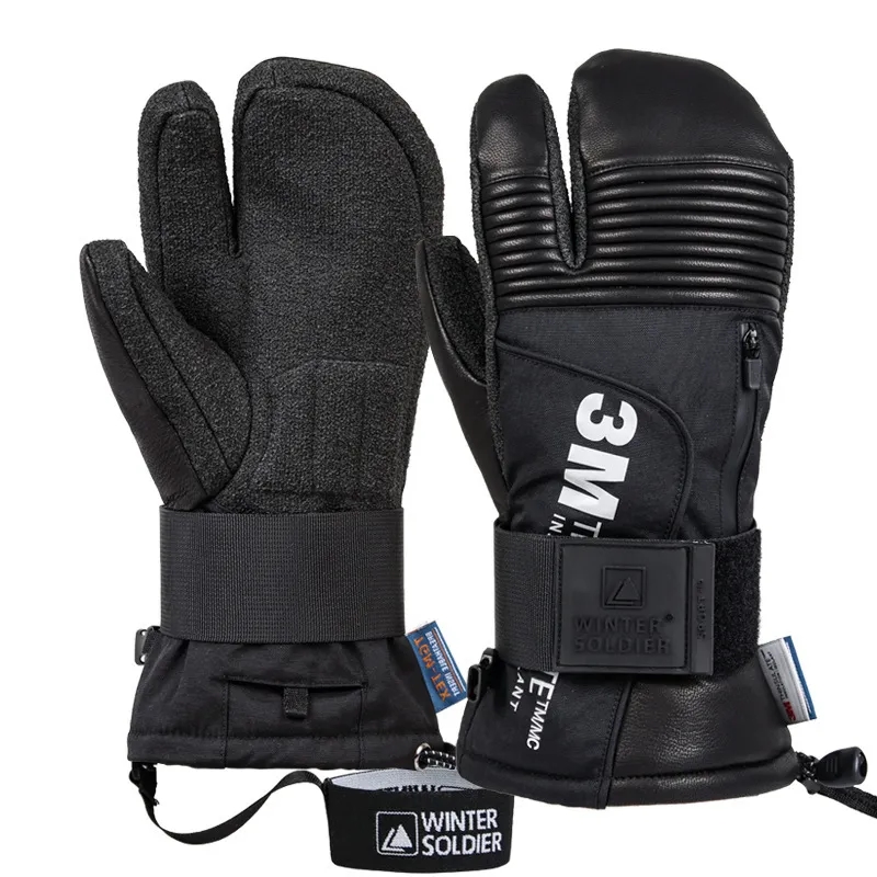 Kevlar Veneer Safety Ski Gloves 3