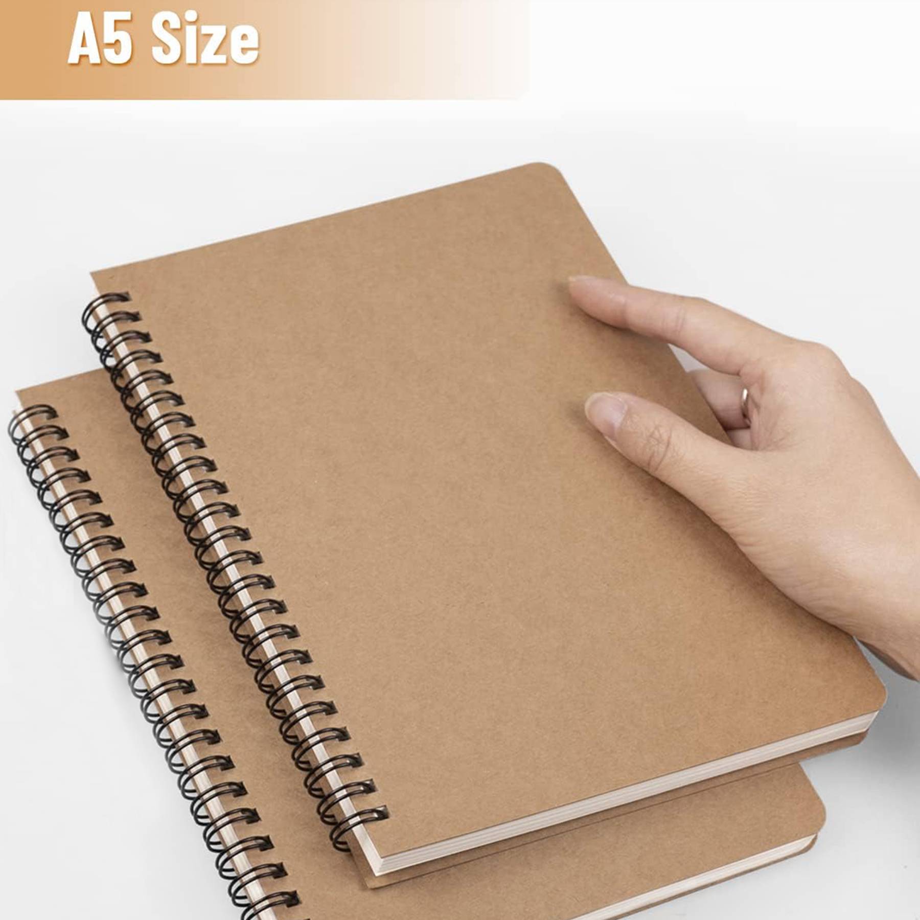 A5 Kraft Paper Notebook 60Sheets/120Pages 3