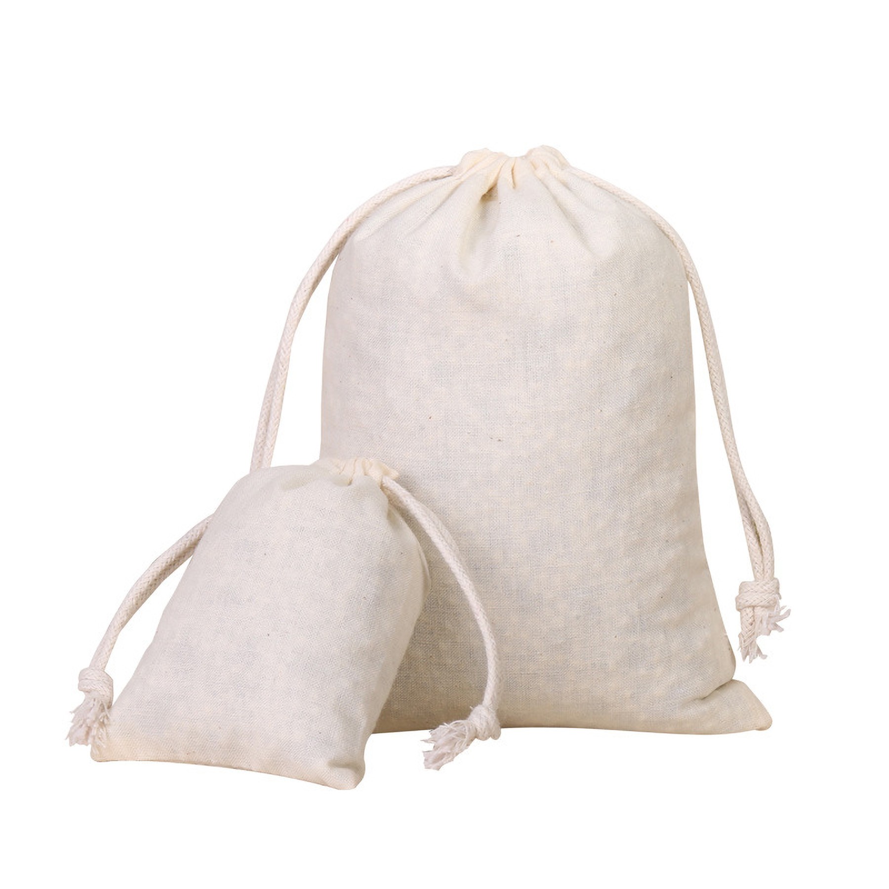 Cotton Drawstring Bag Reusable Packing Storage Bags 3