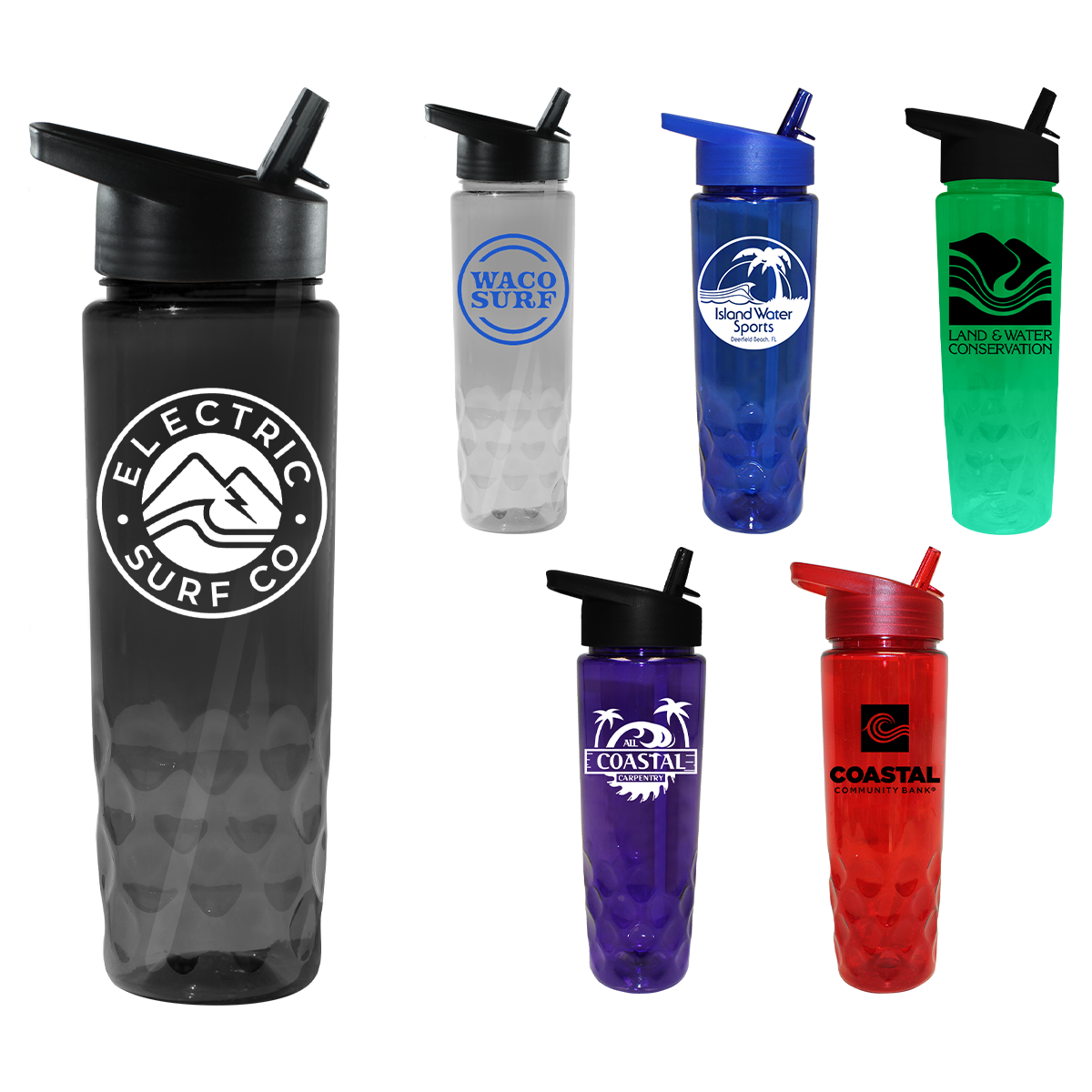 RECYCLED PET - 24 oz. Bottle with Straw Cap 6
