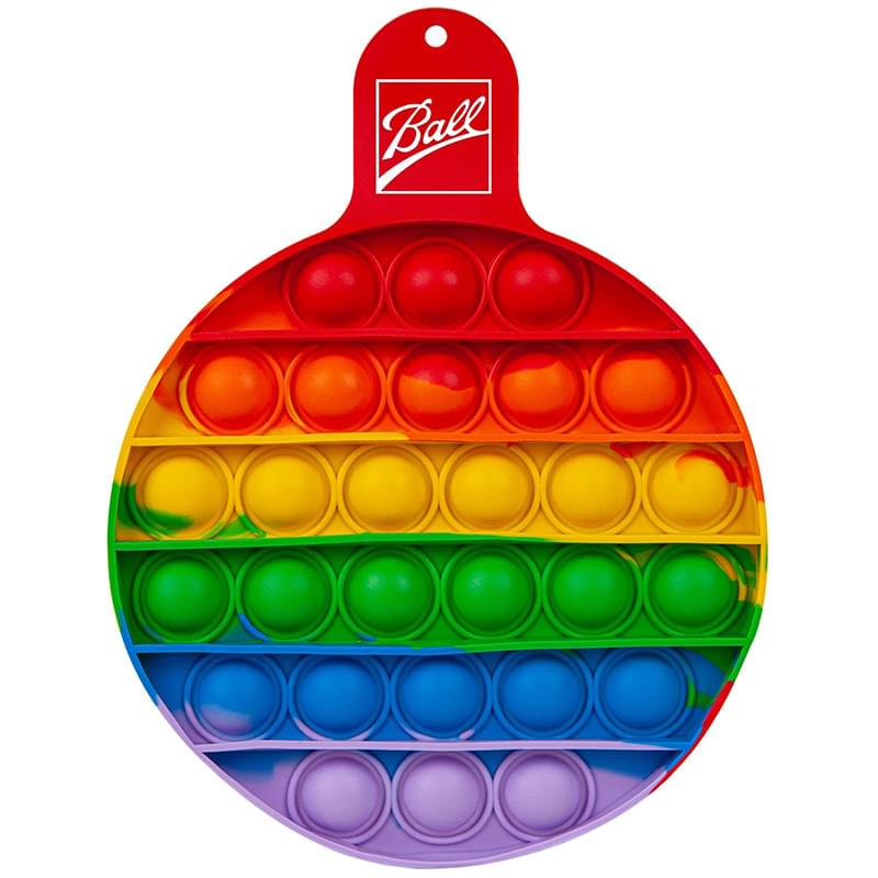 Round Fiddle Popper Silicone Sensory Fidget Toy 16