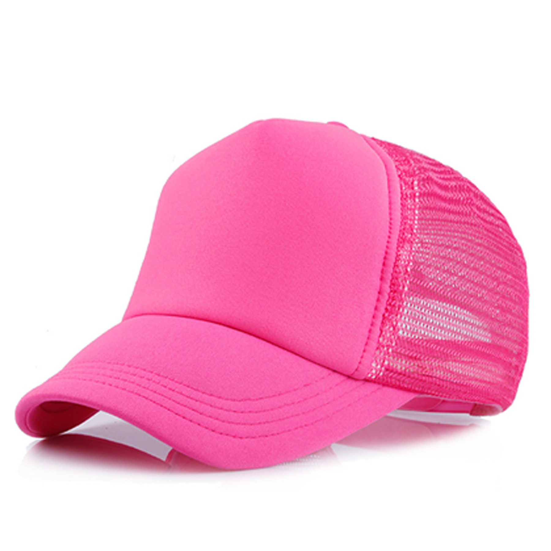 Short Brim Mesh Back Baseball Cap 2