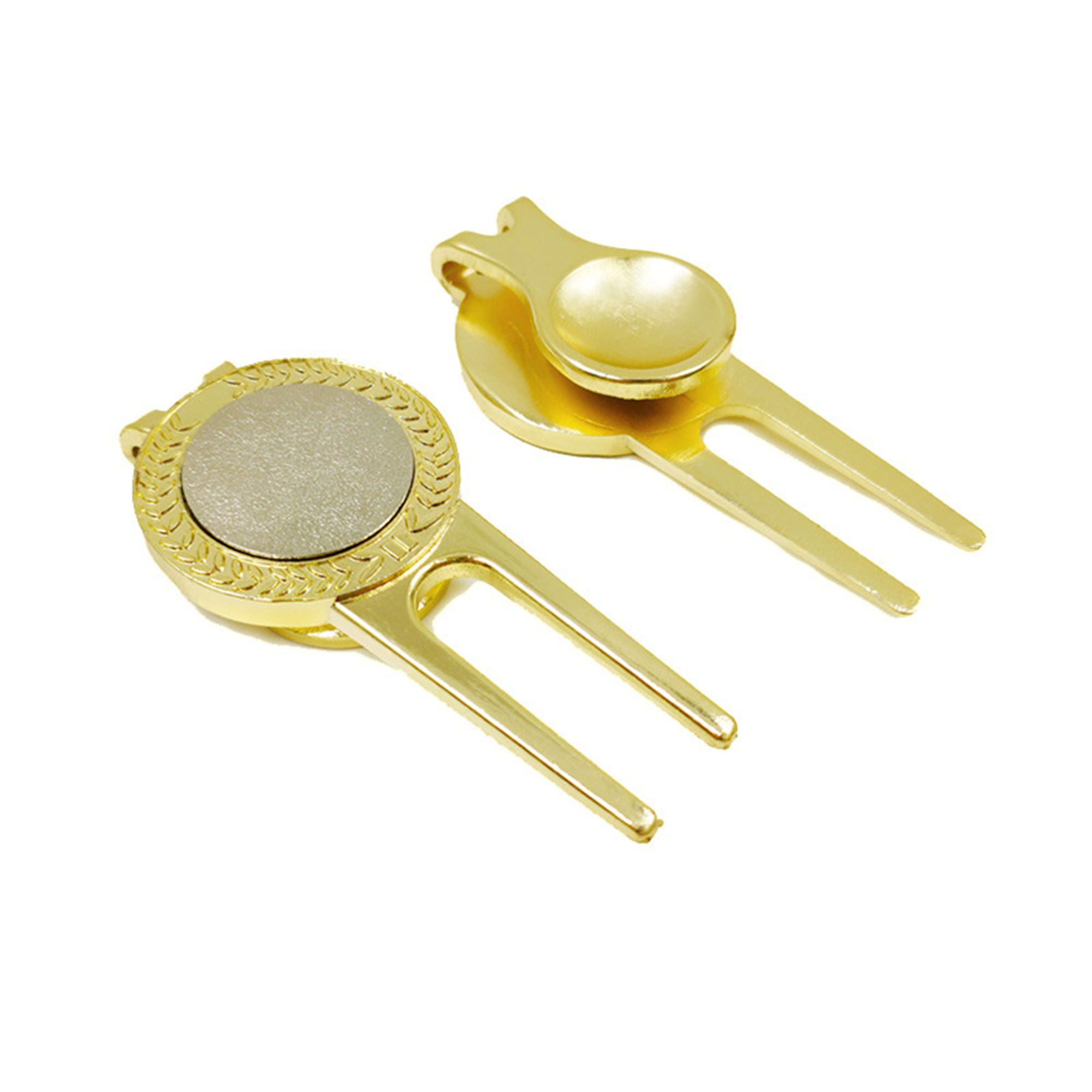 Die Cast Golf Divot Repair Tool Ball Marker with Belt Clip 3