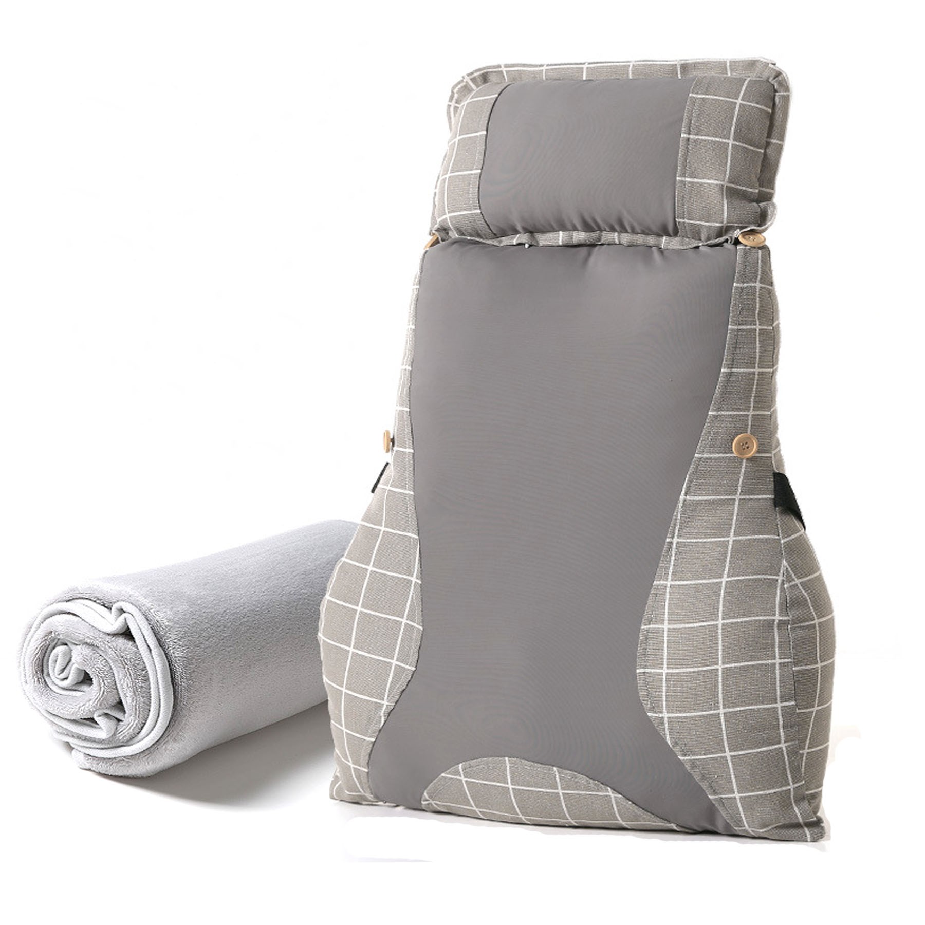 Office Lumbar Support Pillow With Blanket 7