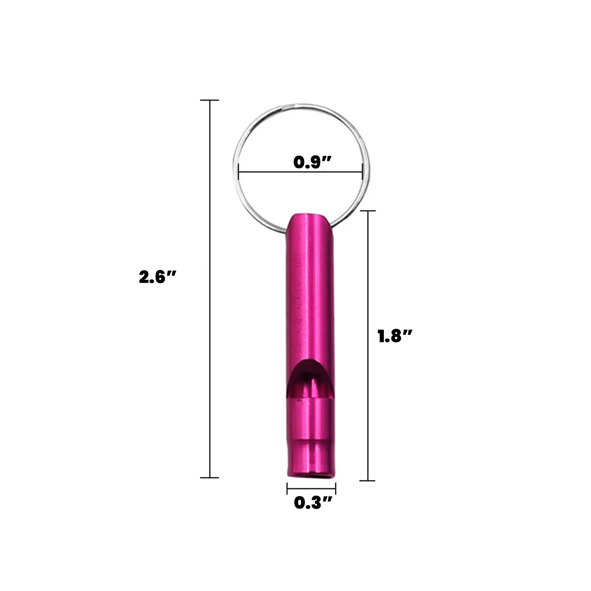 Compact Survival Whistle 0.3" x 1.8" 5