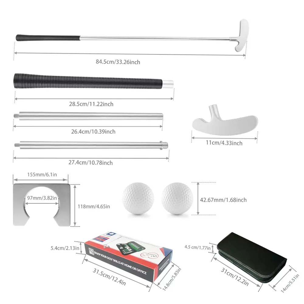 Portable Golf Putter Set Kit 2