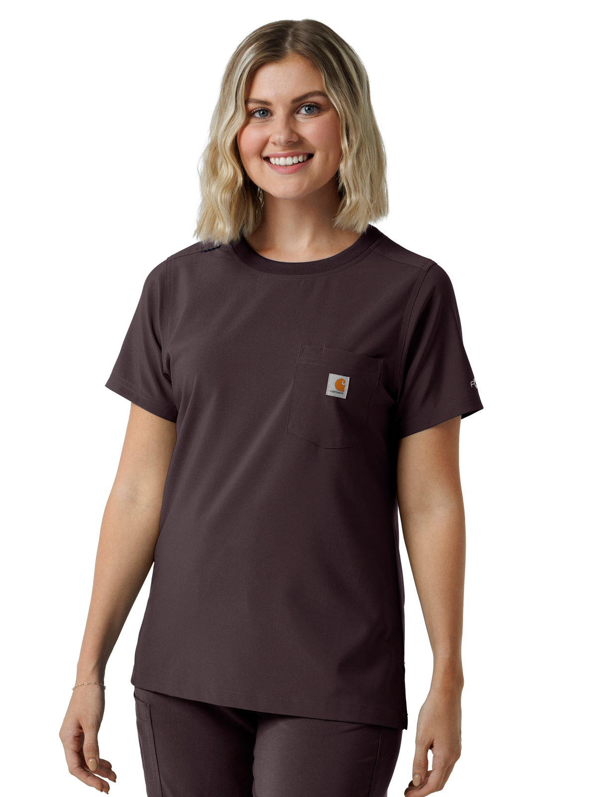 Carhartt Scrubs - Force Cross-Flex - Women's One-Pocket Crew Neck Scrub Top 17