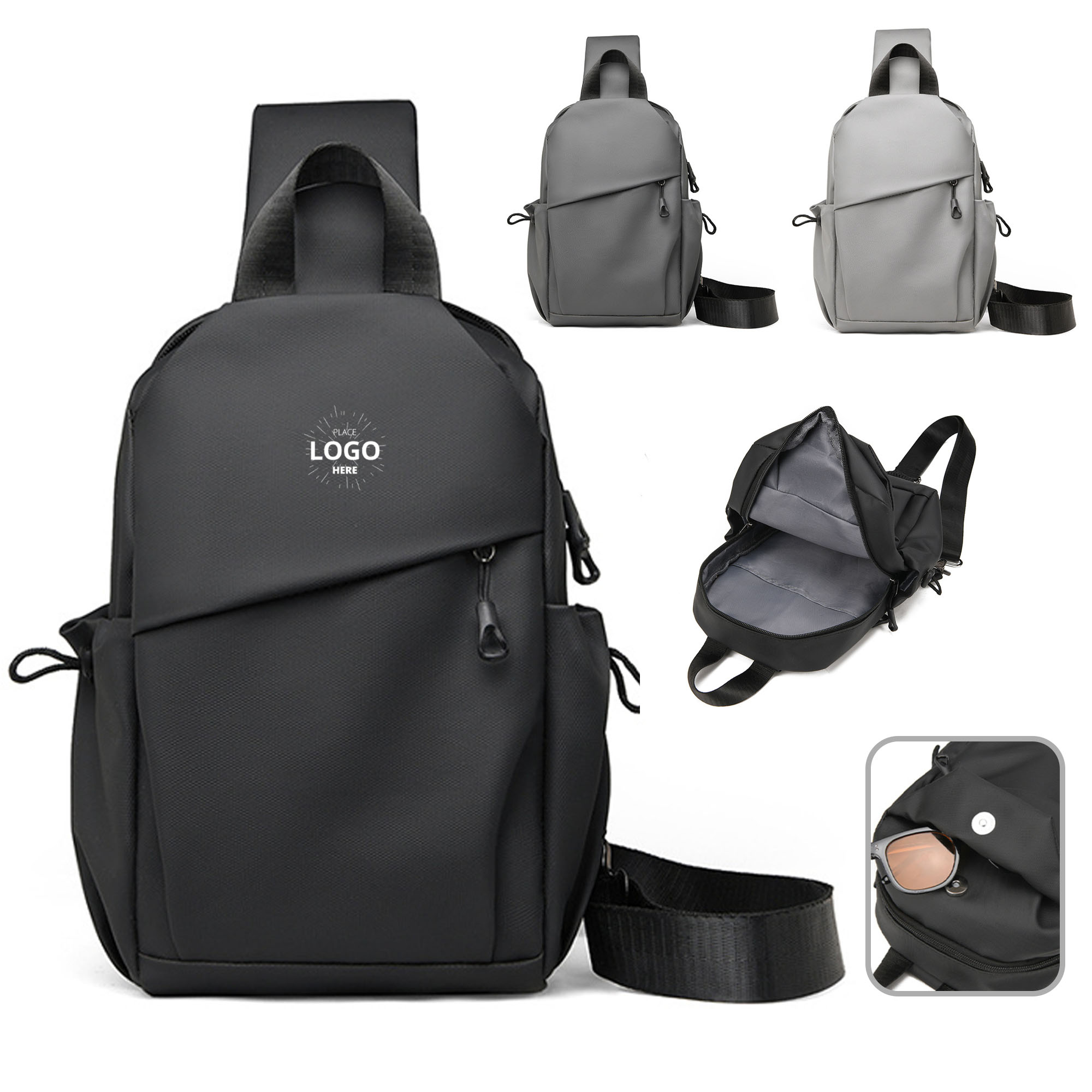 Water Resistant Oxford Crossbody Bag 2
