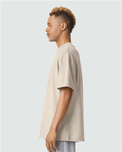 Unisex Pique Mock Neck Tee - 1PQ 14