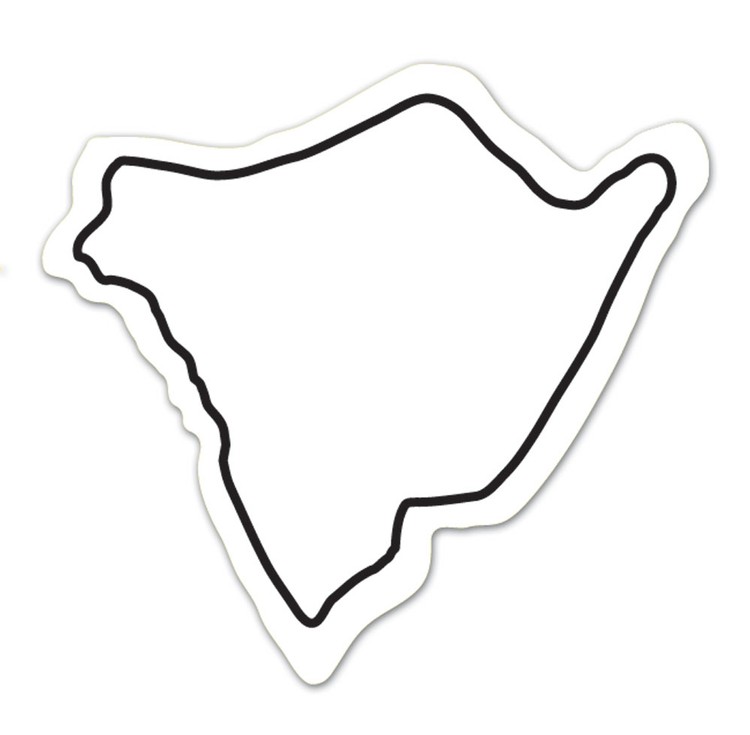 Hawaii State Shape Magnet - Full Color 2