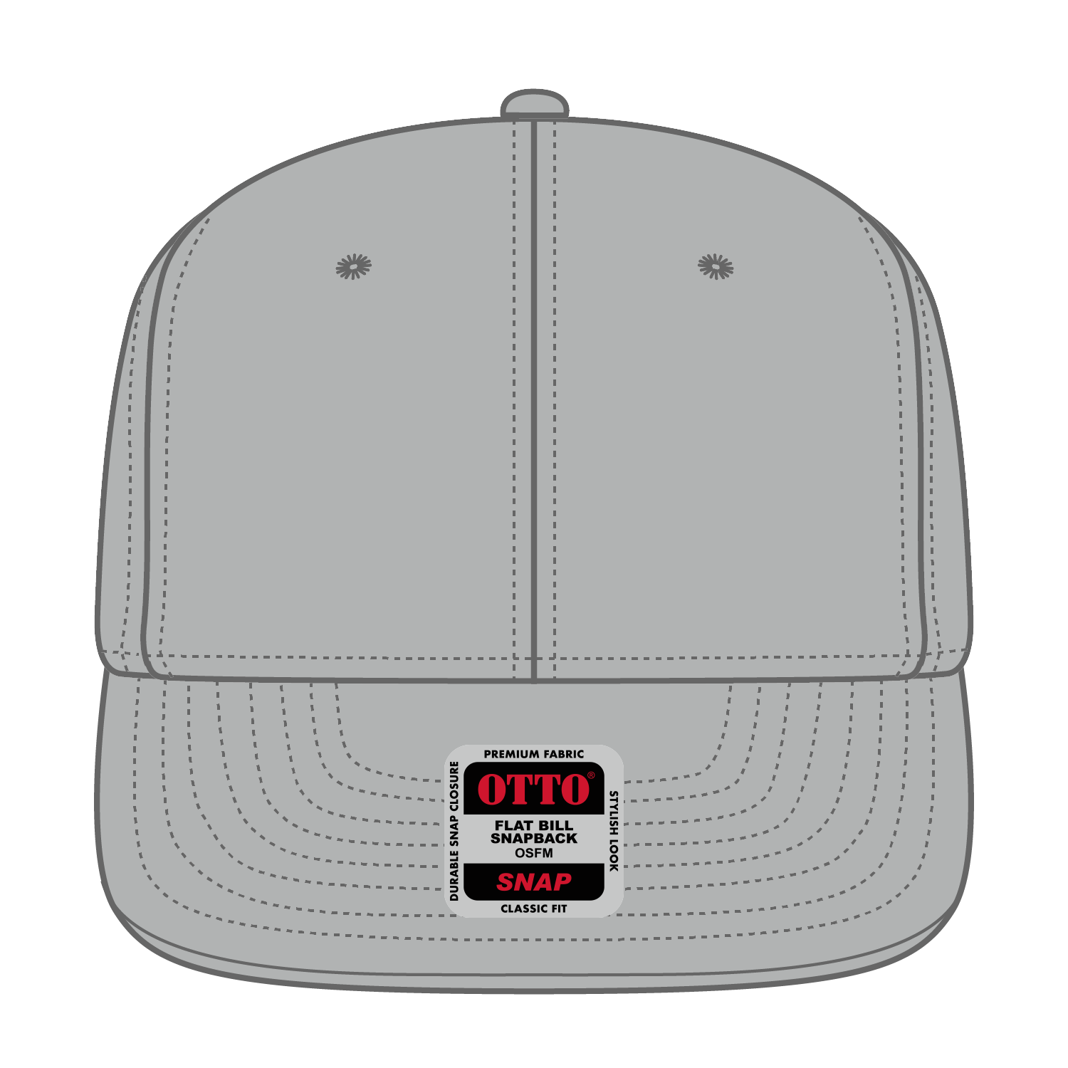 OTTO CAP® OTTO SNAP 6 Panel Pro Style Snapback Hat 91