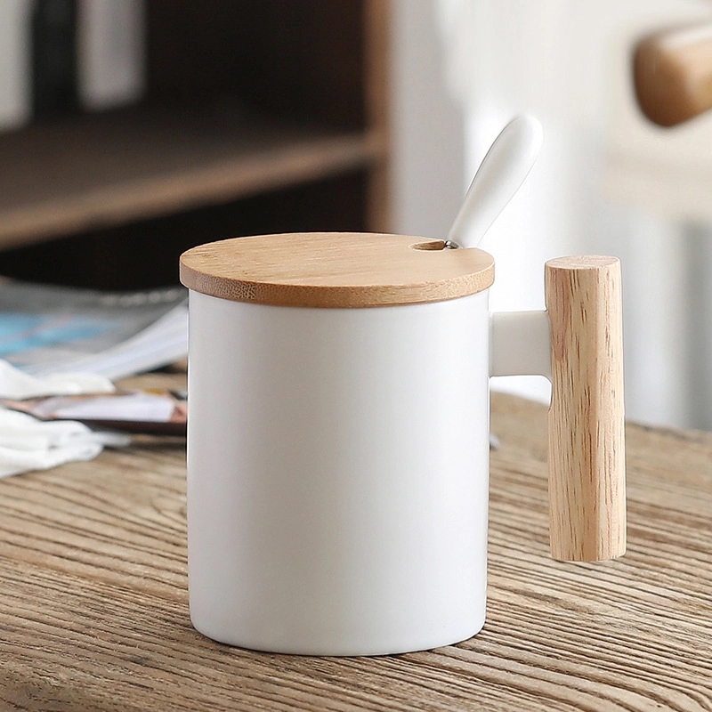 Custom 12 OZ Wooden Handle Coffee Mug 3