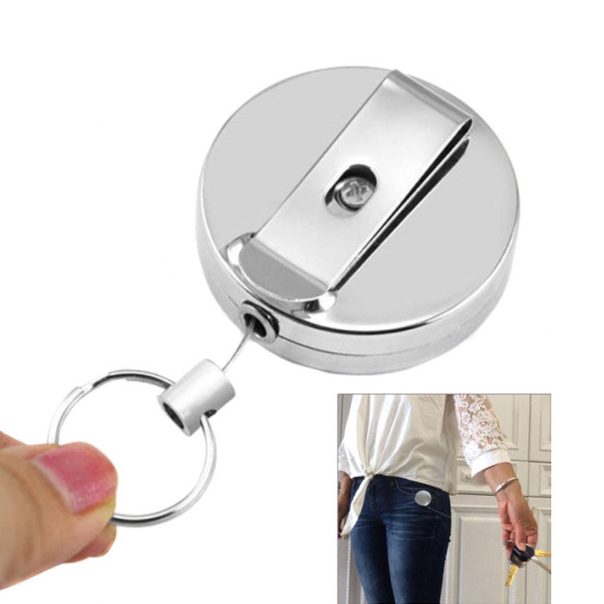Metal Heavy Duty Retractable Badge Holder ReelReel 2