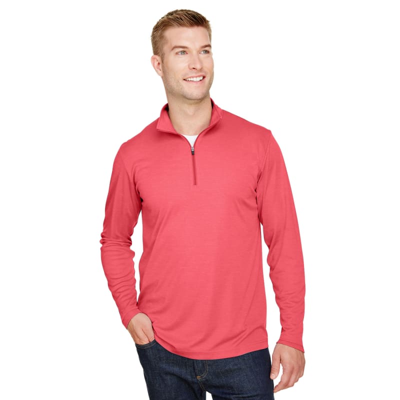 Team 365 Men's Zone Sonic Heather Performance Quarter-Zip 40