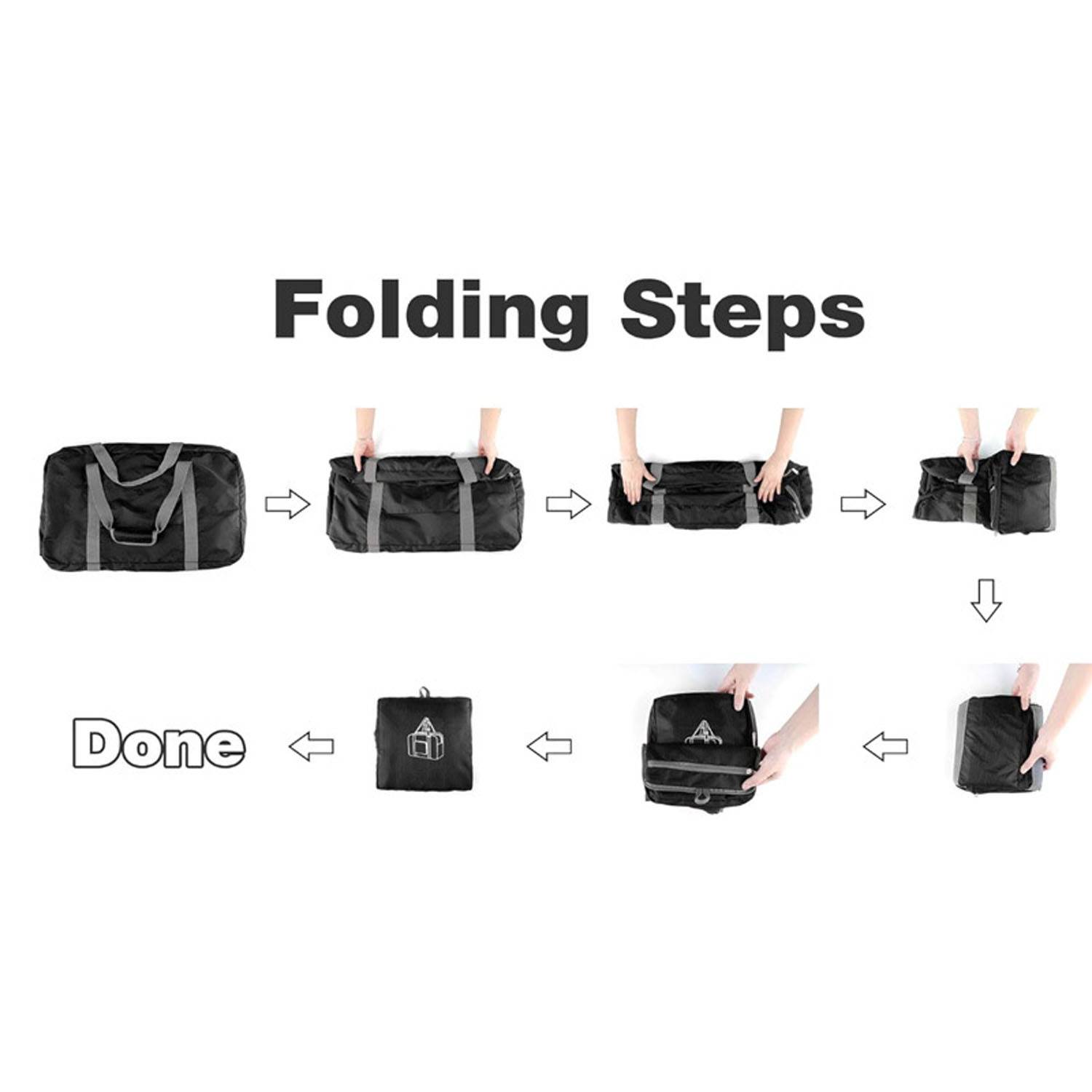 Large Capacity Foldable Waterproof Nylon Travel Duffle Bag 13