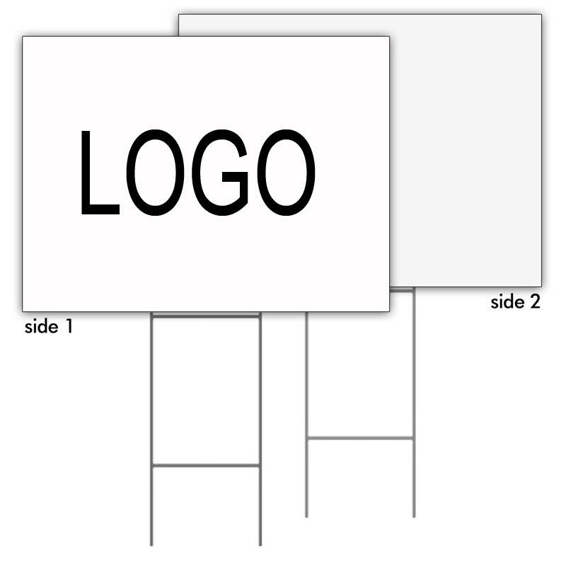 PoYard Sign, 2-sided Light Coverage 2